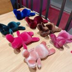 2pcs souhaitant lapin poupe pendentif velours lapin poupe en peluche jouet