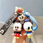2pcs stitch porte - cls pendentif minnie mickey poupe couple cartable pendentif cl de voiture