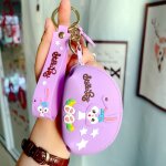 2pcs xingdailu pendentif anime poupe sac pendentif hommes et femmes voiture silicone porte - cls porte ...