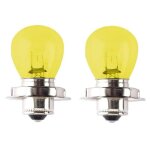 2x ampoule 6v 15w p26s jaune cyclomoteur scooter moto