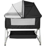 3 en 1 berceau cododo pour bb, inclinaison&hauteur rglable, lit cododo de bb avec matelas moelleux ...