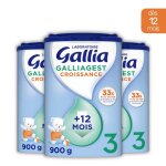 3 boîtes de lait en poudre galliagest premium croissance (3x900g) - gallia de 12 a 18 mois 3 boîtes de lait en poudre galliagest premium croissance (3x900g) - gallia de 12 a 18 mois