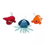 3 �ponges de bain animaux marins