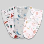 3 langes b�b� (syst�me color�) 0 - 3 mois langes nouveau - n�s en coton pour gar�ons et filles hip healthy ...