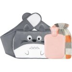 3 pcs bouillotte, bouillotte avec housse chauffe - taille en peluche douce, sac d'eau chaude pour le ...