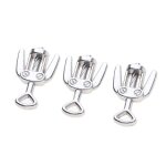 3 pcs. ouvre - bouteille de vin pour maison de poup�e, accessoire de bar, 8x1 cm, argent 1 / 12