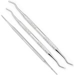 3 pices ensemble de pdicure outils a double extrmit pour ongles incarns et lime a ongles pousse ...