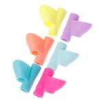 3 pi�ces / ensemble porte - crayon en silicone pour enfants, correcteur d'�criture, stylo pour enfants, ...