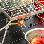 3 pièces extérieur en acier inoxydable poêle tête support portable pliant barbecue rack set pot rack ... 3 pièces extérieur en acier inoxydable poêle tête support portable pliant barbecue rack set pot rack ...