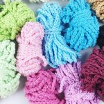 3 pi�ces de fil de crochet tiss� a la main, protection ecologique, artisanat, accessoires pour b�b�, ...