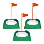 3 pices golf putting cup trou de golf aides a l'entranement accessoires de golf putters d'entranement ...