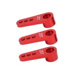 3 pices rc aluminium 25t servo klaxons bras de direction en mtal pour 1 / 8 1 / 10 rc voiture mise ...