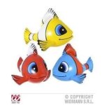 3 poissons tropicaux gonflables 60 cm