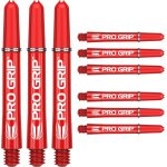 3 x sets pro grip dart shaft - 9 au total - diff�rentes tailles et couleurs. [b708]