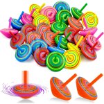 30 pcs toupie en bois, toupies d'éveil petites toupie coloré mini spinning top en bois toupies jouets ... 30 pcs toupie en bois, toupies d'éveil petites toupie coloré mini spinning top en bois toupies jouets ...