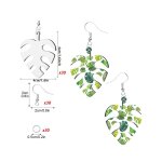 30 pices sublimation blank boucles d'oreilles transfert de chaleur sublimation impression fil crochets ...