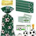 30 sacs a bonbons de football , 5 cartes d'invitation de football , 5 inserts de football , sacs a thème ... 30 sacs a bonbons de football , 5 cartes d'invitation de football , 5 inserts de football , sacs a thème ...