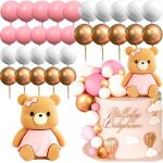 31 pcs luxe couleur rose ours gâteau décoration cake topper set teddy bear bébé baby shower fête d'anniversair ... 31 pcs luxe couleur rose ours gâteau décoration cake topper set teddy bear bébé baby shower fête d'anniversair ...
