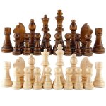 32 pi�ces d�echecs internationales en bois sans plateau, ensemble de jeu de soci�t� (yu - 1)