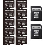 32gb memory card pack of 10, high read speed up to 90mb / s, ideal for drone full hd video camera android ...