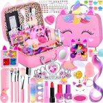 32pcs malette maquillage enfant, maquillage enfant jouet filles, kit maquillage filles, maquillage enfant ...