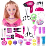 35 / 36pcs enfants coiffure enfants dressing maquillage ensemble simulation poupes filles coiffure princesse ...