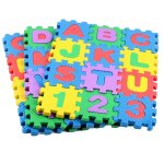 36pcs enfants alphabet chiffres puzzles rampant mousse tapis de sol education toy 5cm 36pcs#