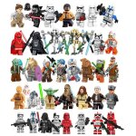 37 pi�ces star wars mini figurines stormtrooper imp�rial guerre des clones figurines blocs de construction ...