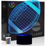 3d illusion veilleuse jouet, d�cor de maison led lampe de chevet table, tactile & t�l�commander 16 couleurs, ...