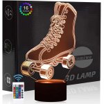 3d illusion veilleuse jouet, d�cor de maison led lampe de chevet table, t�l�commander 16 couleurs, cadeau ...