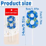 3d mtal le design or bleu en bague anniversaire bougies 4 ans, personnalises anim hedgehog bougies ...