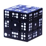 3d touch speed cube casse - t�te cube magique braille avec effet de relief 3x3x3 sp�cial pour aveugles ...