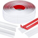 3m corniere pvc, 300 x 4cm baguette d'angle flexibles autocollants, plinthe souple autoadhsive a dcouper, ...