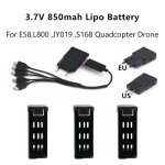 3pc 3. 7v 850mah batterie pour eachine e58 l800 jy019 s168 rc quadcopter (etats - unis)