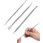 3pcs exfoliant profession, exfoliant en acier inoxydable, repousse - cuticules et grattoir a vernis a ... 3pcs exfoliant profession, exfoliant en acier inoxydable, repousse - cuticules et grattoir a vernis a ...