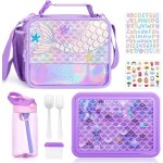 3pcs lunch box enfant set, sac a lunch isolation enfants, bento box avec compartiments et des couverts, ... 3pcs lunch box enfant set, sac a lunch isolation enfants, bento box avec compartiments et des couverts, ...