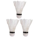 3pcs volants de badminton volants de badminton en plumes d'oie balles de badminton