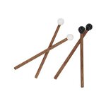 4 baguettes de langue en acier, baguettes en caoutchouc pour enfants, pour batteurs et praticiens pour ...