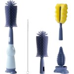 4 - in - 1 silicone baby bottle brush, bpa - free, soft silicone bottle swab, scratch - resistant and ...