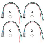 4 jeux de mini led bicolores pr�c�bl�es de 10 mm, indicateurs rouge / vert, conception d'anode commune ...