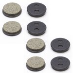 4 paires bb5 m446 vlo lectrique de montagne ctone rsine semi - mtal huile disque plaquette de frein ...