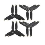 4 paires d'helices pour drone dji fpv combo, accessoires dores, argentes et rouges, accessoires pour ...