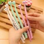 4 pcs / lot mignon chaton chat empreintes de pas noir gel encre rouleau stylo a bille pour dessin papeterie ... 4 pcs / lot mignon chaton chat empreintes de pas noir gel encre rouleau stylo a bille pour dessin papeterie ...
