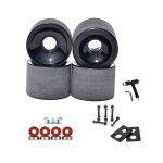 4 pi�ces 70x51mm surf skateboard wheels longboard low noise wear - resistant road field skating avec ...