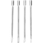 4 pi�ces coupe cuticule, repousse cuticules, poussoir en acier non arm� a double t�te, dissolvant d'ongles, ...