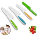 4 pièces couteau enfant, couteau de sécurité en plastique avec bord dentelé, knife sécurité de montessori ... 4 pièces couteau enfant, couteau de sécurité en plastique avec bord dentelé, knife sécurité de montessori ...