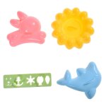 4 pièces / ensemble dessin animé lapin dauphin sushi fabricant riz moule repas bricolage outil de cuisine ... 4 pièces / ensemble dessin animé lapin dauphin sushi fabricant riz moule repas bricolage outil de cuisine ...