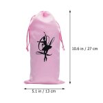 4 pices sac de danse chaussures pochette rangement organisateur ballet a main ballet, rose
