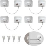 4 pièces securite fenetre enfant(blanc)bloque fenetre sécurité enfant placard aucun perçage nécessaire ... 4 pièces securite fenetre enfant(blanc)bloque fenetre sécurité enfant placard aucun perçage nécessaire ...