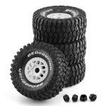 4 pneus de camion tout - terrain desert short course de 135 mm avec hexagone de roue de 17 mm pour arrma ...